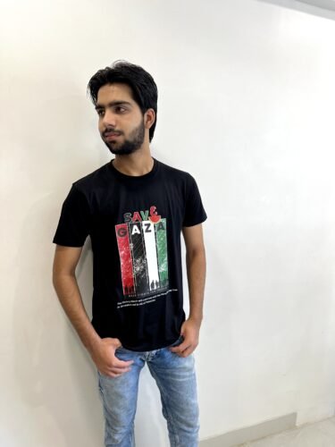 Save Gaza Round Neck Half Sleeve Islamic T Shirt photo review